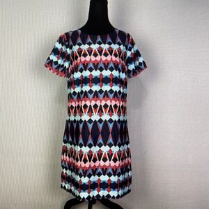 J Crew Shift Dress Career Casual Summer Lined Short Sleeve EPOC SZ 0